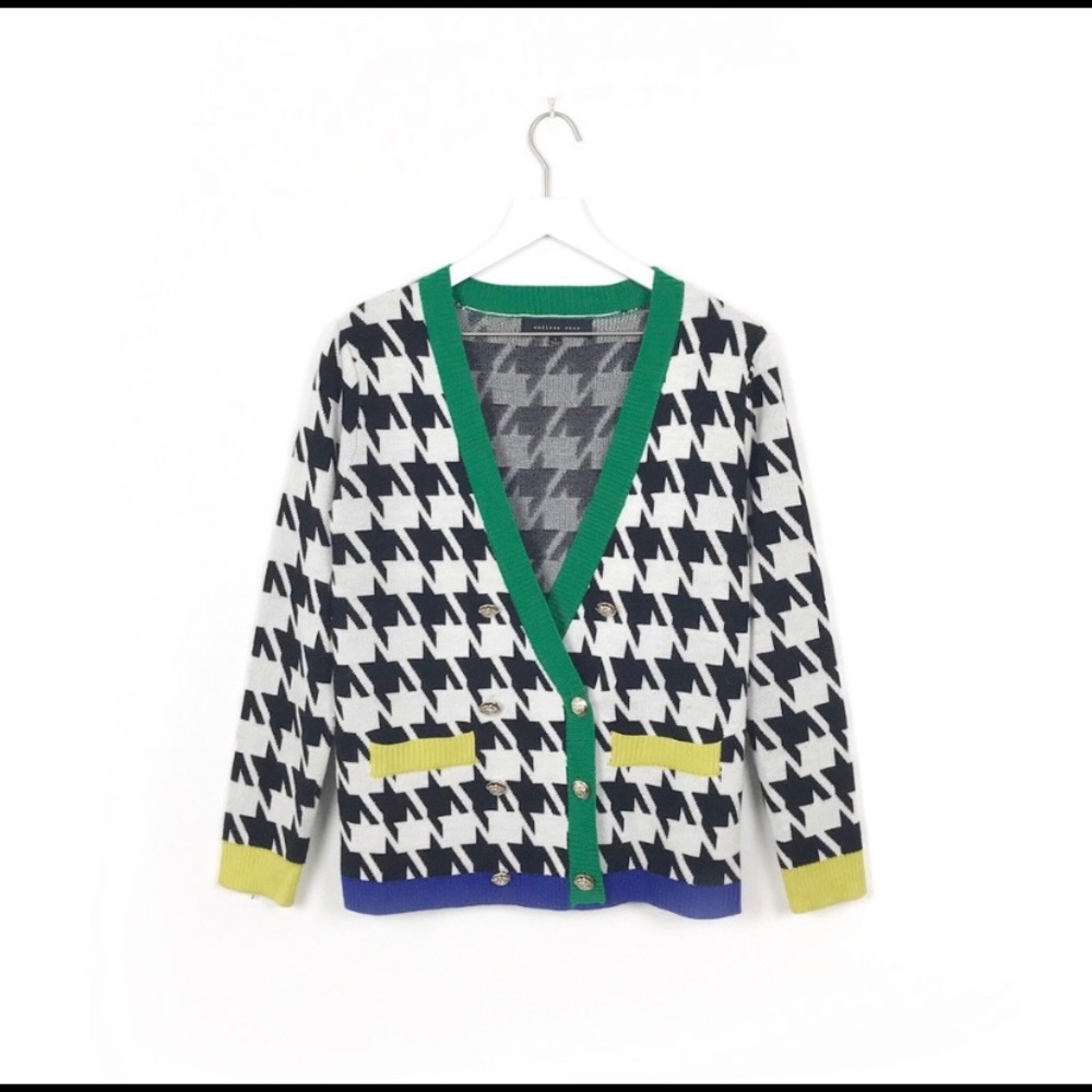 Endless Rose | Rare Knit Houndstooth Cardigan